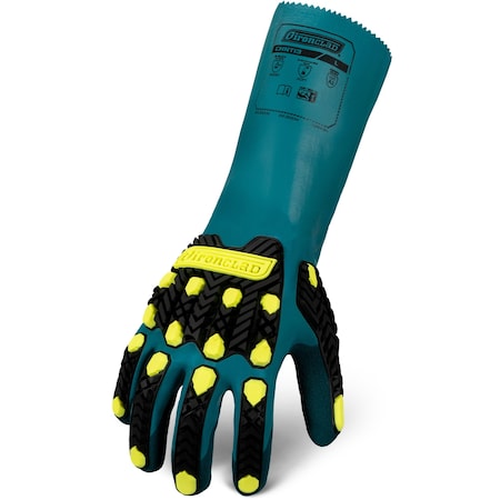 Ironclad Performance Wear CHNTI3 Chemical-Resistant Gloves, Glass, HPPE, Polyester, Spandex, HPPE, Not Applicable, Teal, 1 PR CHNTI3-03-M