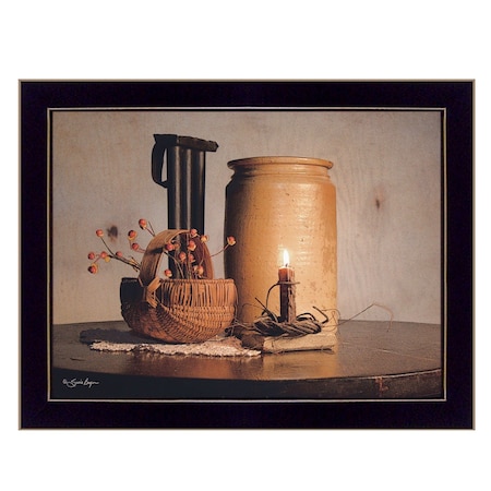 Homeroots Bittersweet Basket 3 Black Framed Print Wall Art 415280