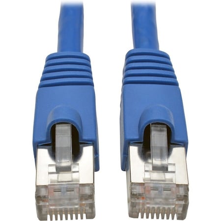 Eaton Tripp Lite Series Cat6a 10G Snagless Shielded STP Ethernet Cable RJ45 M/M, PoE, Blue, 25 ft. N262-025-BL