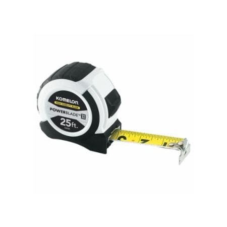 Komelon Powerblade II Tape Measure, 1.06 in x 25 ft, SAE 416-52425