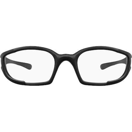 Ironwear Premium Anti Fog Metal Detectable Safety Glasses w/ UV Protection, Black, Clear 3097-B-C/A-MD