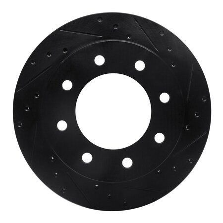 Dynamic Friction Co DFC Brake Rotor - Drilled and Slotted - Black 633-48039R