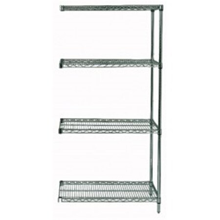 Betterbeds Wire Shelving Add On Unit With 4 Shelves Proform - 18 x 60 x 74 in. BE1135366