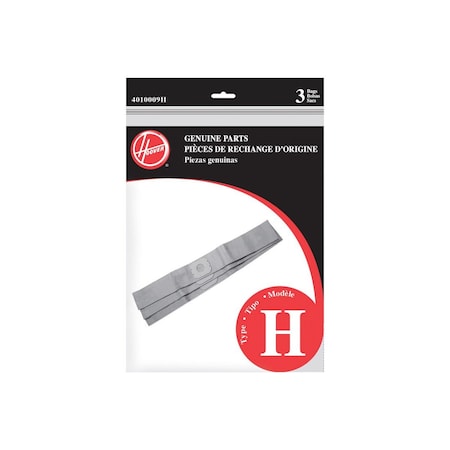 Hoover Type H Standard Vacuum Bag, 3PK 4010009H