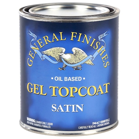 Gel Topcoat Qt General Finishes Oil-Based Topcoat, Satin SQ