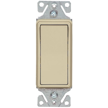 Eaton Wiring Devices Rocker Switch, 15 A, 120/277 V, Screw Terminal, Thermoplastic Housing Material 7503V-BOX