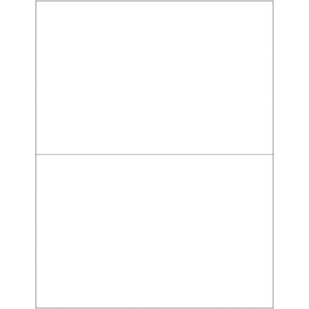 Tape Logic 8 1/2 x 5 1/2in White Rectangle Laser Labels - 25 Sheet Pack, 50PK LL13525PK