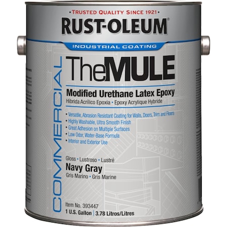 Rust-Oleum Epoxy Coating, Navy Gray, Gloss 393447