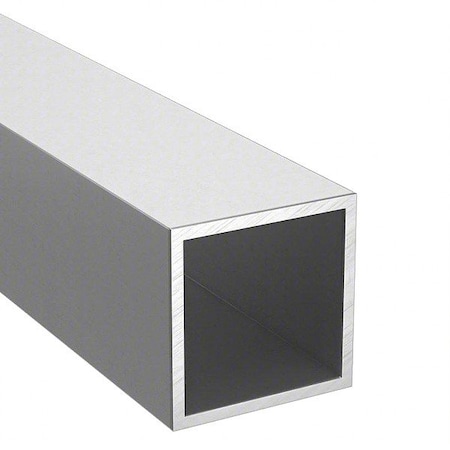 Zoro Select Aluminum Square Tube ATSQ6063/22250-48