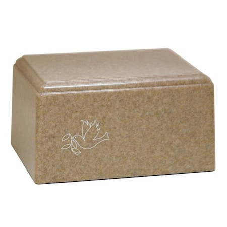 Fasttrack2Fitness Cultured Granite Cremation Santa Fe Junior Urn, Whole Wheat FA2155092