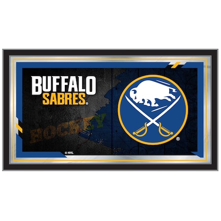 Holland Bar Stool Co Buffalo Sabres 15" x 26" Hockey Collector Mirror by Holland Bar Stool Company MColBufSab