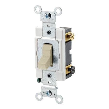 Leviton Toggle 4-Way, Ivory, 20A , 120/277V CSB4-20I