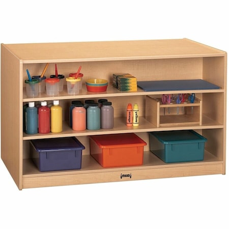 Jonti-Craft Mobile Storage Island, with Clear Trays 04400JC