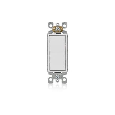 Leviton Decora Rocker 3-Way AC Quiet Switch, 15 Amp, 120/277 Volt, White 5603-2W