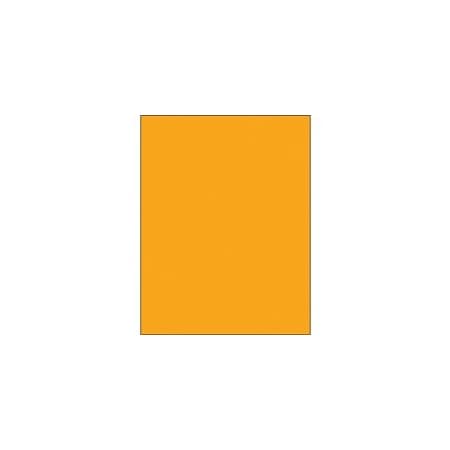 Bubblefast 8 1/2 x 11'' Fluorescent Orange Removable Rectangle Laser Labels-1 Label per Sheet BFLL420OR