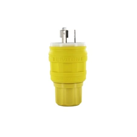 Leviton Industrial Grade Wetguard Plug 20 Amp, 277 Volt 26W49