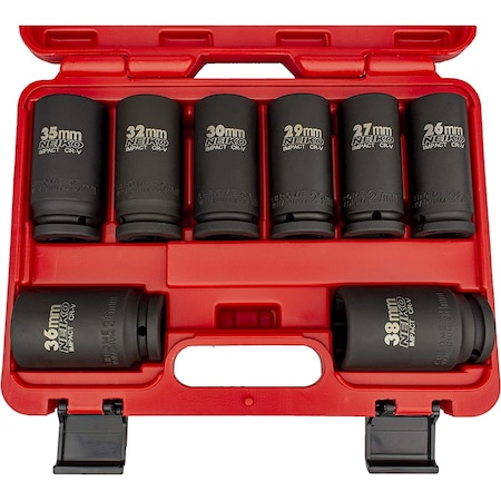 Neiko 0.75 in Dr. Deep Impact Socket Set, Metric 02460A
