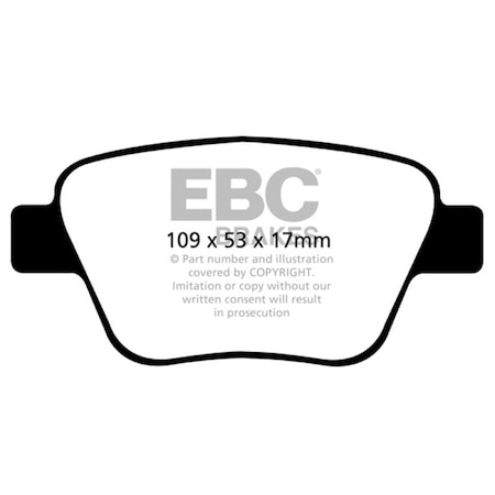 Ebc Greenstuff Rear Brake Pads for 10-13 Audi A3 2.0 Turbo DP22075