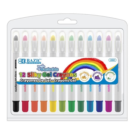 Roomfactory 12 Color Silky Gel Crayons RO3333000