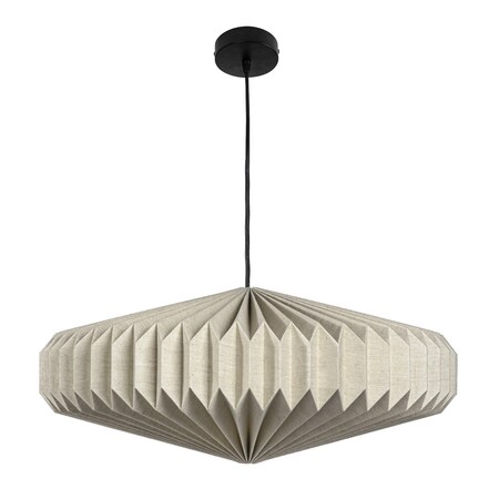 Jonathan Y Nolan 21.3 in. Modern Vintage Honeycomb Shade LED Pendant Light, Natural JYL9100B