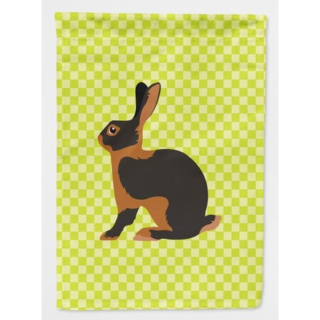 Carolines Treasures Tan Rabbit Green Flag Garden Size BB7789GF
