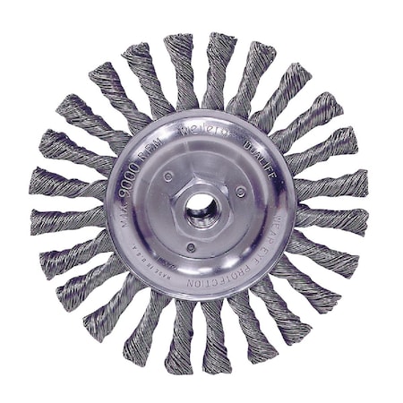 Weiler Vortec 6'' Stringer Bead 0.025'' Angle Grinder Wire Wheel 36024