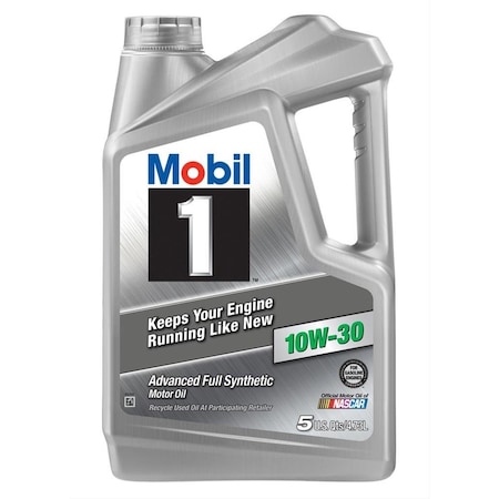 Mobil 1 122326 10W-30 Synthetic Oil Bottles, 5 qt. - Case of 3, 3PK MOB122326