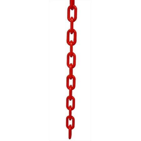 Captain Cold 1.5 in. dia. Plastic Chain - 50 ft. Length, Red CA2677527