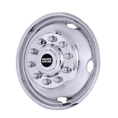 Pacific Dual Fits 1912  10 Lug Wheel Polished Front Stainless Steel Single 43-1901