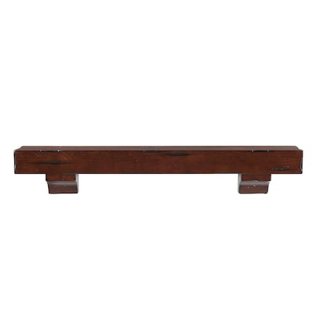 Pearl Mantels 60 in. The Shenandoah Shelf or Mantel Shelf Finish, Cherry Rustic Distressed 412-60-70