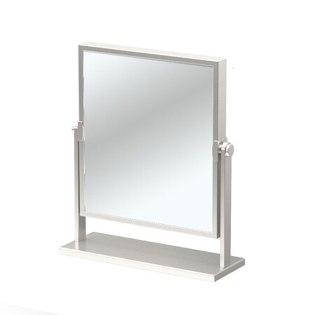 Gatco Elegant Table Vanity Mirror, Satin Nickel 1382