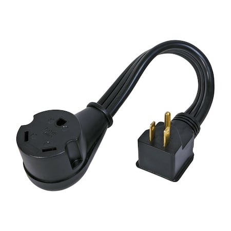 Arcon Plug Adapter, Pigtail, 12 in, Black 14246