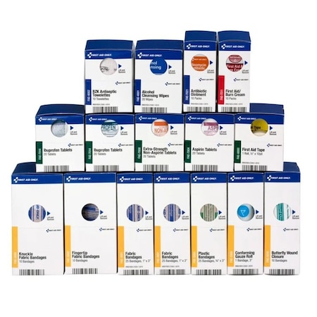 First Aid Only Complete Refill or Kit, Not Applicable Not Applicable, 206 Components, 50 People Served 700002