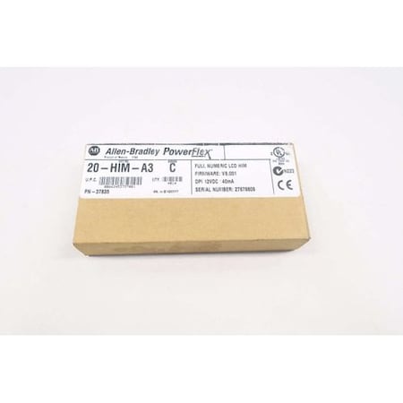 Allen Bradley POWERFLEX KEYPAD PROGRAMMING TERMINAL SER C 20-HIM-A3