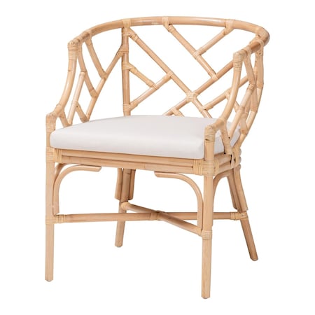 Bali & Pari Padma Natural Rattan Dining Chair 263-14442-ZORO