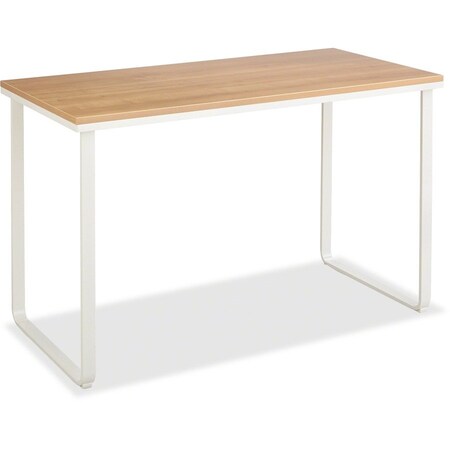 Safco Standing Desk Stand-Up Workstation, Laminated Wood, Beech/White 1943BHWH