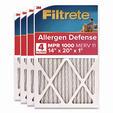 Filtrete Allergen Defense Air Filter, 12 x 20, 4PK 9805-4CA