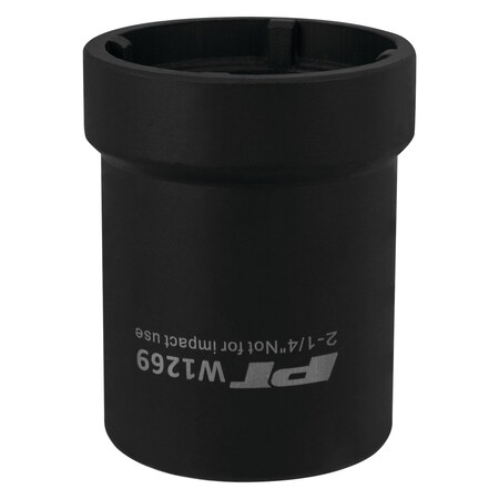 Perform Tool Spindle Nut Socket 4Slot Front Axle; 1/2 In Drive; Black; Chrome Moly Alloy Steel W1269