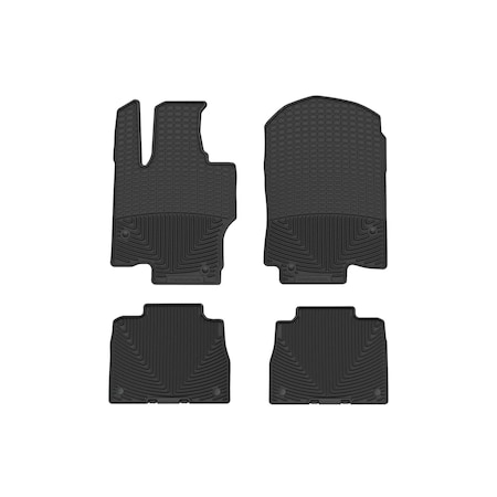 Weathertech Black, Front and Rear All Weather Floor Mats W606-W607