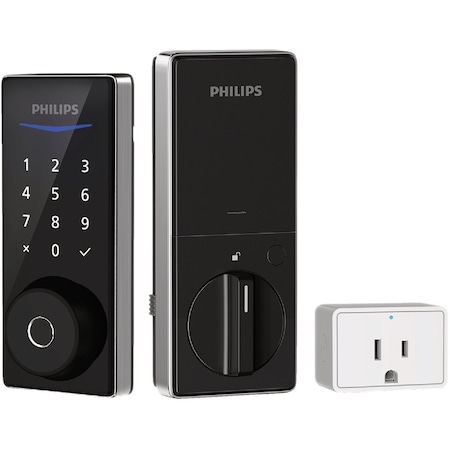 Signify Bluetooth & Fingerprint Touchscreen Electronic Deadbolt Satin Nickel DDL240X-1HBG-SN
