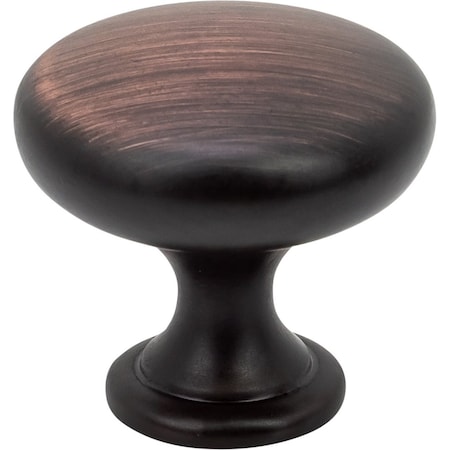 Designperfect 1-3/16 Diameter Round Cabinet Knob, Brushed Oil Rubbed Bronze DPA-R28KORB