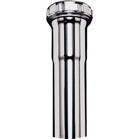 Plumb Pak Pipe Extension Tube, 114 in, 6 in L, SlipJoint, Brass, Chrome PP20212