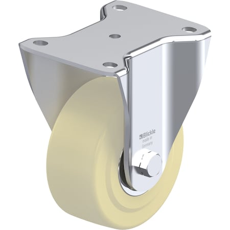 Blickle Rgd Plate Caster, Nylon, 5", 1980 lb. BH-GSPO 125K