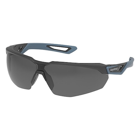 Hexarmor Safety Glasses, Anti-Scratch, Gray 12% Lens, Blue/Gray Frame, Half-Frame 13-10002-15