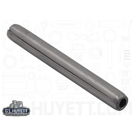 Huyett Coiled Spring Pin, Standard Duty, 420 Stainless Steel, 0.188 in Dia x 1.750 in Length SPCSP-187-1750