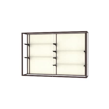 Ghent Champion Wall Case Display 72x48x16, Plaque, Bronze 2040-6-PB-BZ