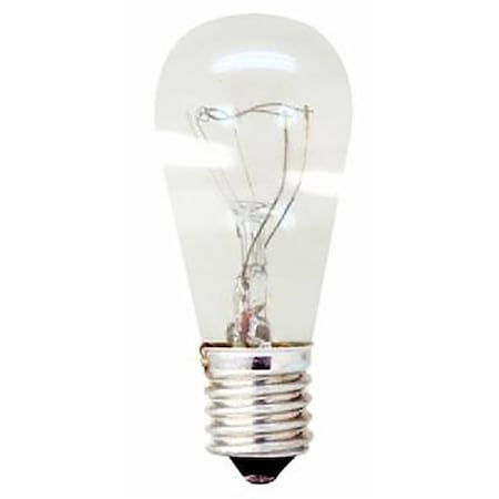 Ge Indicator Bulb, 6 W, S6 Lamp, E12 Candelabra Lamp Base, 1500 hr Average Life, 2PK 15820