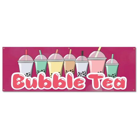 Signmission Bubble Tea, 24 Inch, Banner B-72-30351