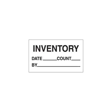 Bubblefast 3 x 5'' - ''Inventory - Date - Count - By'' Labels BFDL3241