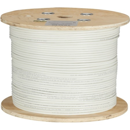 Black Box Cat6A Shld Bulk Cable F/Utp 1000 Pvc Wh C6ABC50S-WH-1000